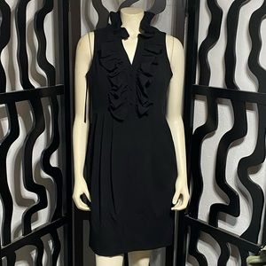 Andrew Marc Black Ruffle Dress